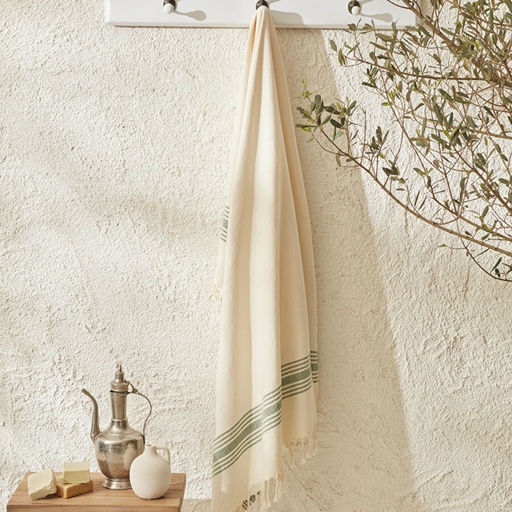 [200.21.01.0438] MINKA KHAKI 100% COTTON PESTEMAL 90x160 cm