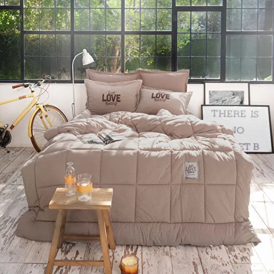 [1000012029001] MOTTO BEJ TEK KS COTTON COMFORT, BEJ