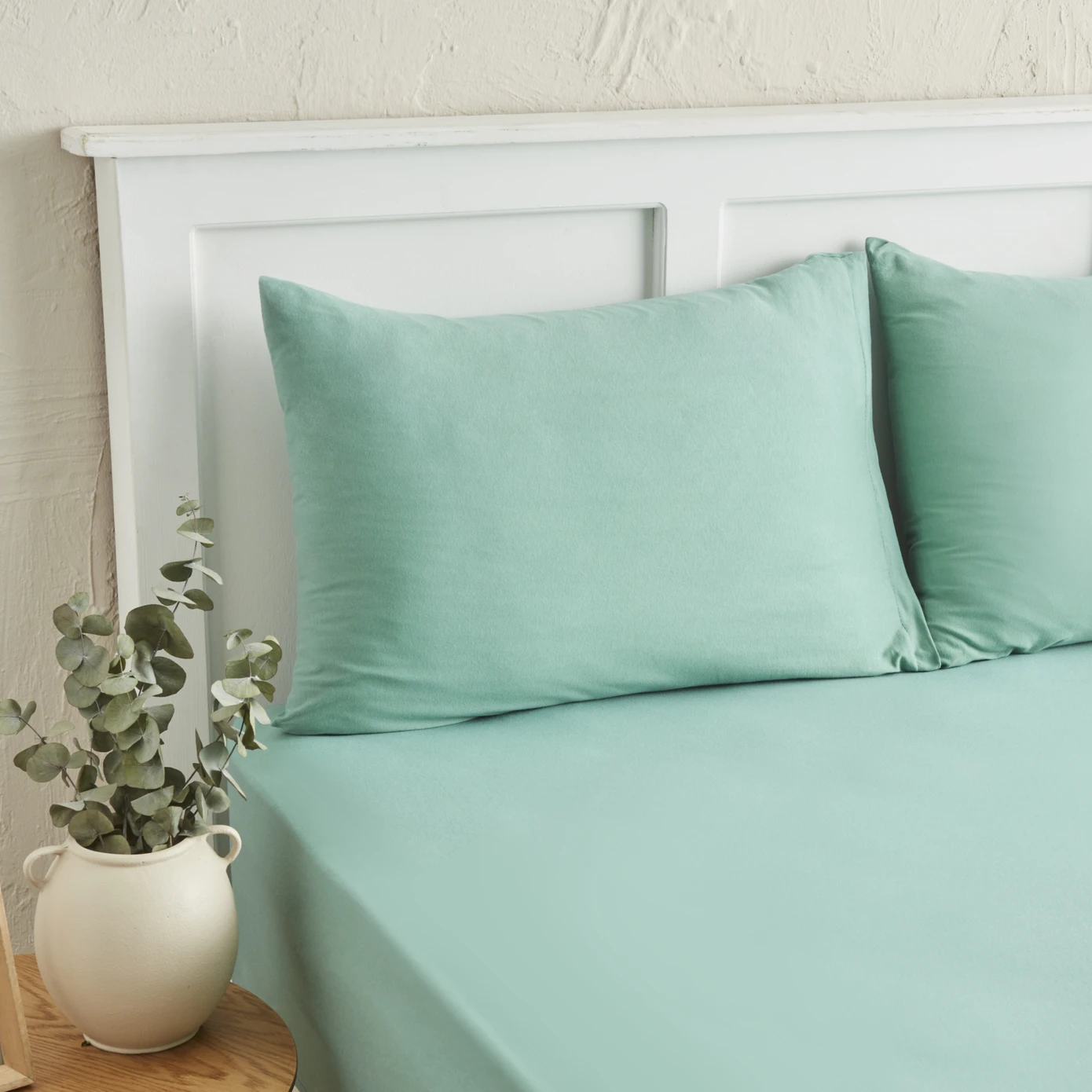 [200.21.01.0476] MOTTO COMBED FITTED SHEET DOUBLE SIZE GREEN 160X200+30(PP)