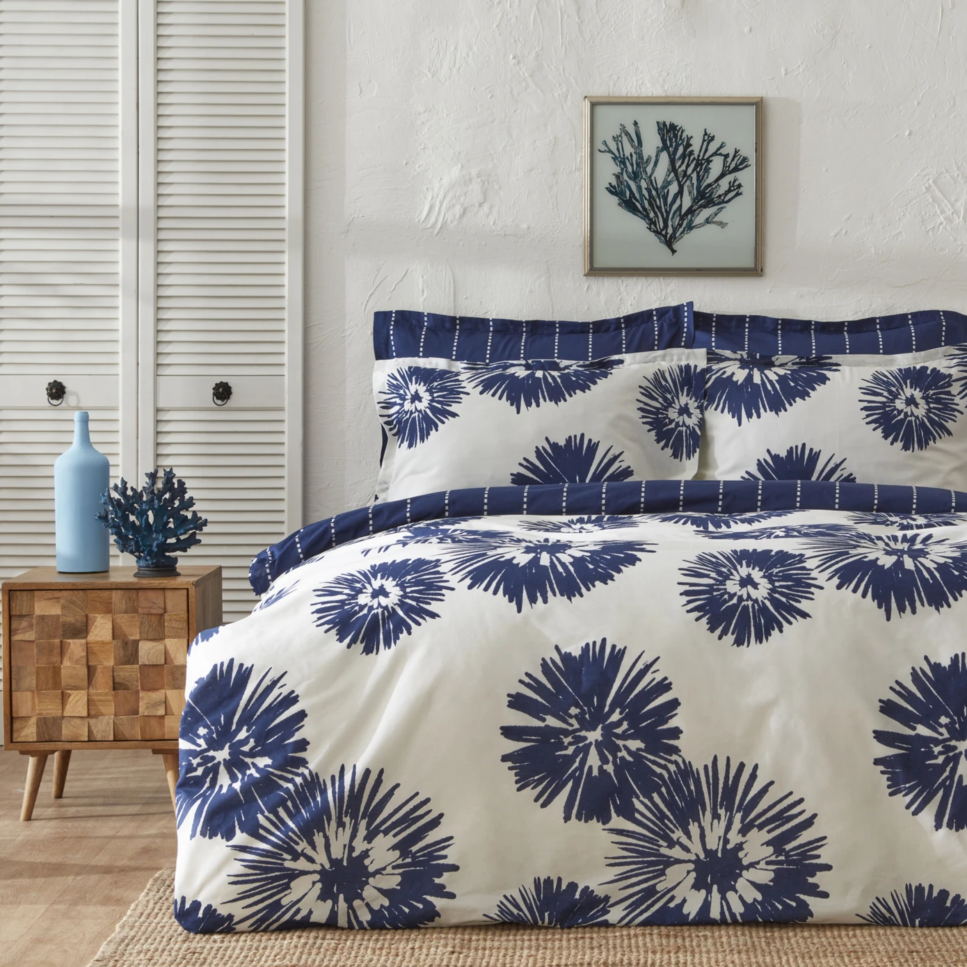 [180.01.01.1317] NAU COREL SEA DOUBLE RNF 100% COTTON DUVET COVER TK