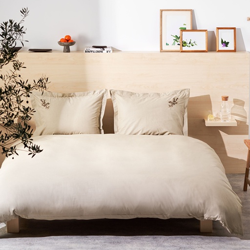 [200.22.01.0043] OLIVE KHAKI VEGAN TEK KS DUVET COVER SET