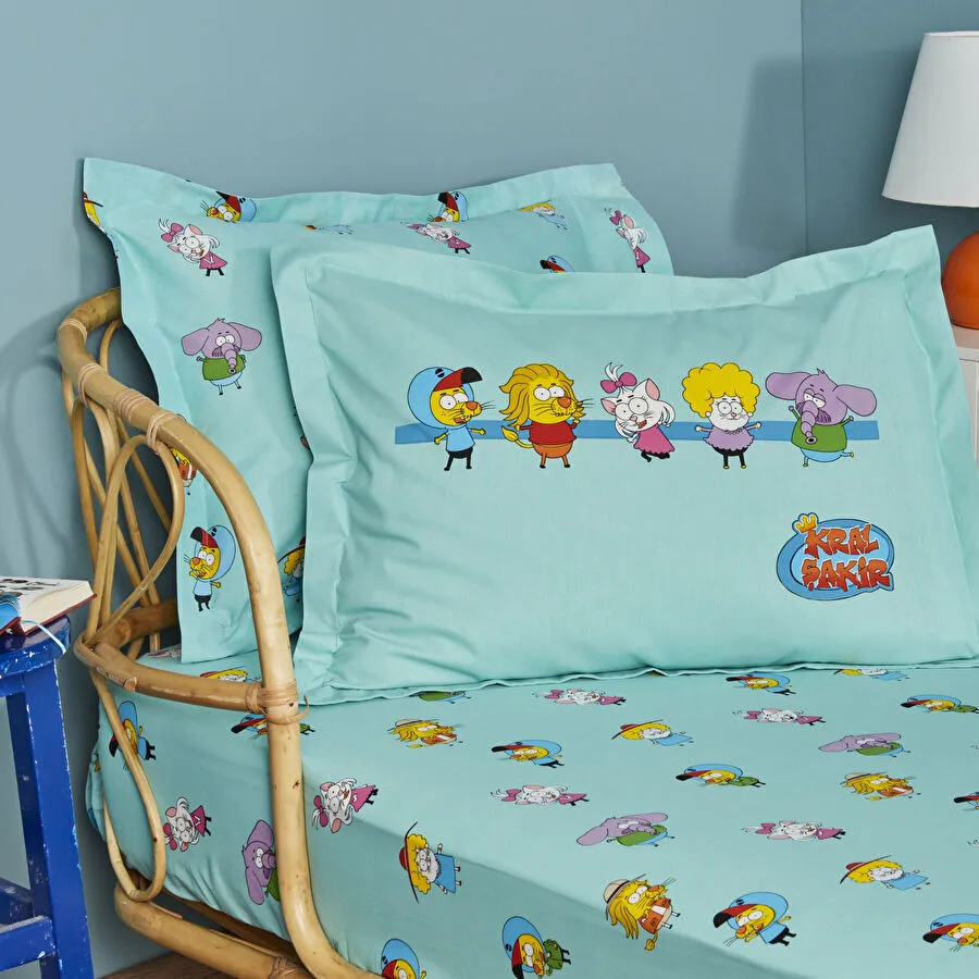 [1000009773001] X KRAL ŞAKİR FAMILY TK CARSAF, SU MAVİSİ